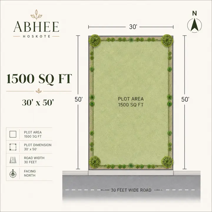abhee-hoskote plots floor plan