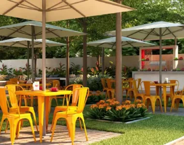 Pavilion with Food Counter